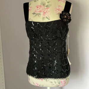 Nanette Lepore sequin blouse size 8